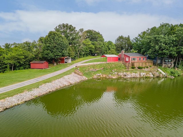 266 Clear Creek Cir, Pulaski, TN 38478 - dock area featuring a yard and a deck with water view