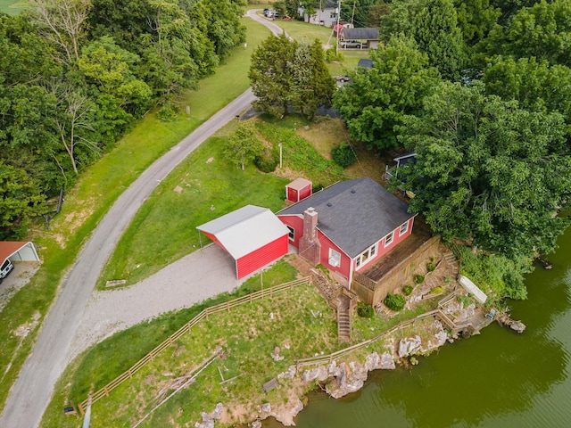 266 Clear Creek Cir, Pulaski, TN 38478 - view from above of property with a nearby body of water