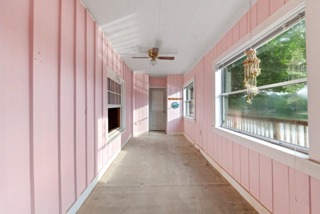 266 Clear Creek Cir, Pulaski, TN 38478 - hallway featuring a chandelier
