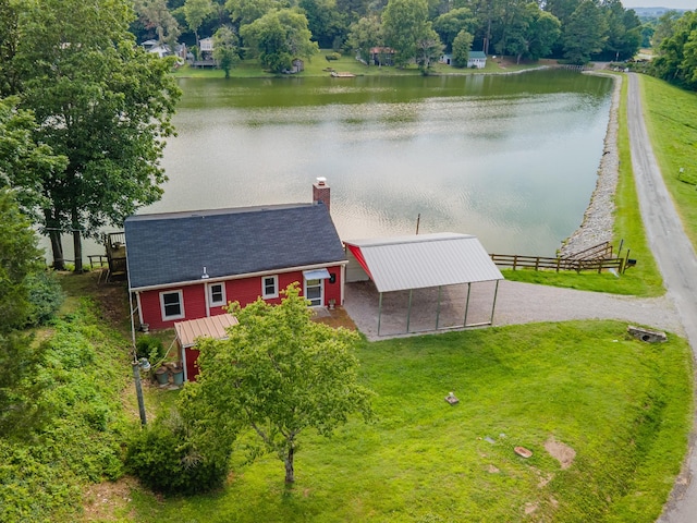 266 Clear Creek Cir, Pulaski, TN 38478 - view from above of property with a nearby body of water