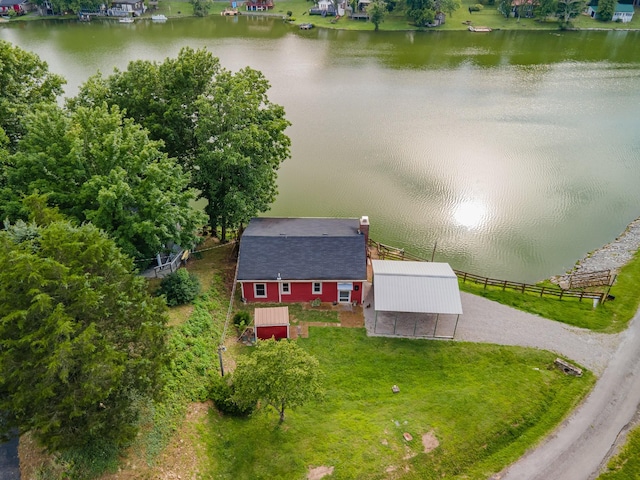 266 Clear Creek Cir, Pulaski, TN 38478 - view from above of property with a large body of water