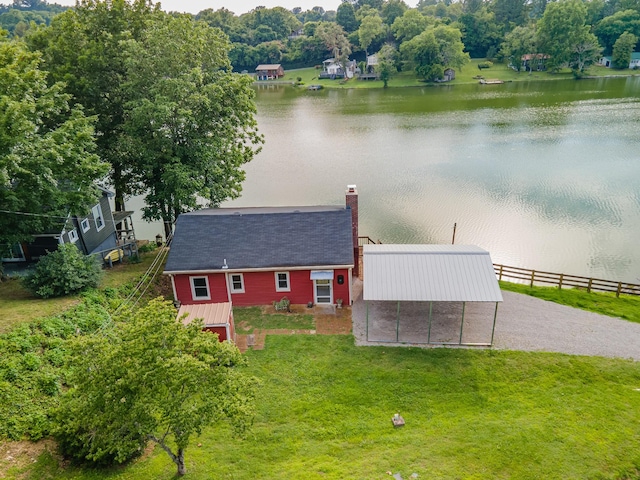266 Clear Creek Cir, Pulaski, TN 38478 - view from above of property with a nearby body of water