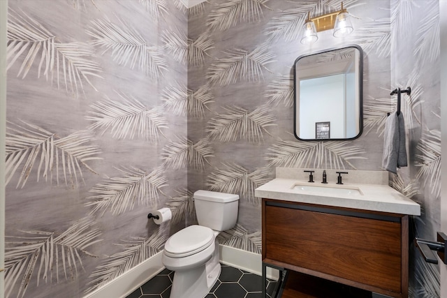 2996 S Rutland Rd, Mount Juliet, TN 37122 - half bathroom featuring vanity and tile patterned flooring