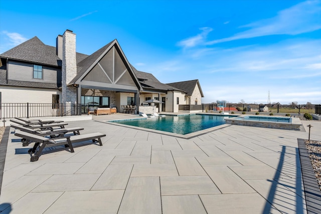 2996 S Rutland Rd, Mount Juliet, TN 37122 - view of pool with a patio area and a pool with connected hot tub