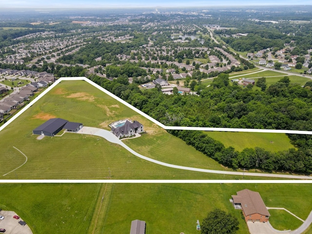 2996 S Rutland Rd, Mount Juliet, TN 37122 - aerial view of residential area featuring property boundaries highlighted