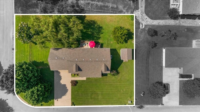 1311 Clifford Dr, Murfreesboro, TN 37129 - view from above of property featuring property boundaries highlighted