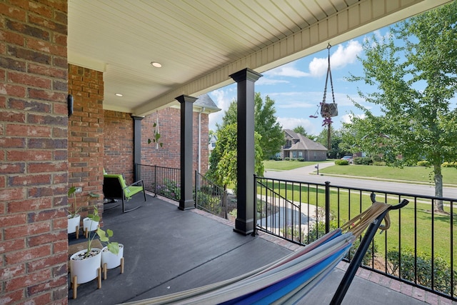 2819 Silver Springs Ct, Murfreesboro, TN 37128 - porch featuring a lawn