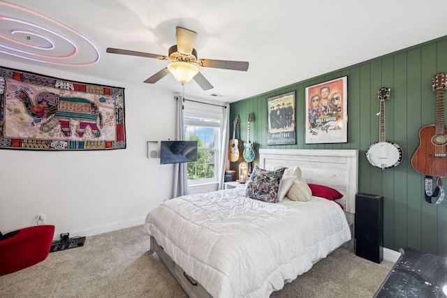 2819 Silver Springs Ct, Murfreesboro, TN 37128 - bedroom with carpet flooring and ceiling fan