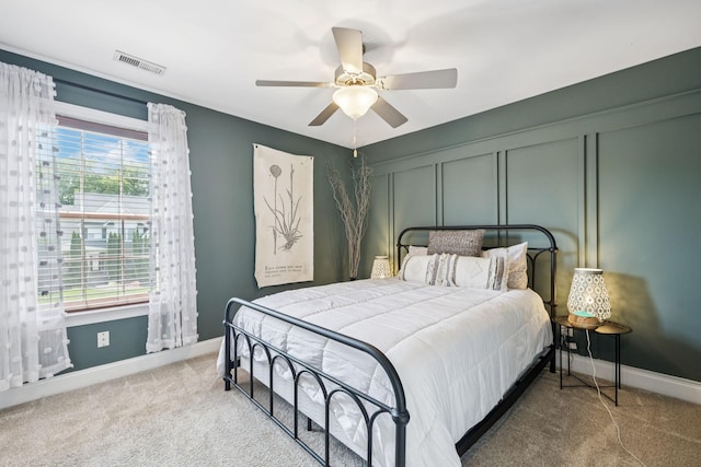 2819 Silver Springs Ct, Murfreesboro, TN 37128 - bedroom featuring carpet and a ceiling fan