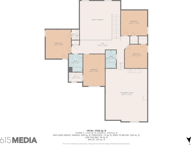 2819 Silver Springs Ct, Murfreesboro, TN 37128 - view of floor plan / room layout