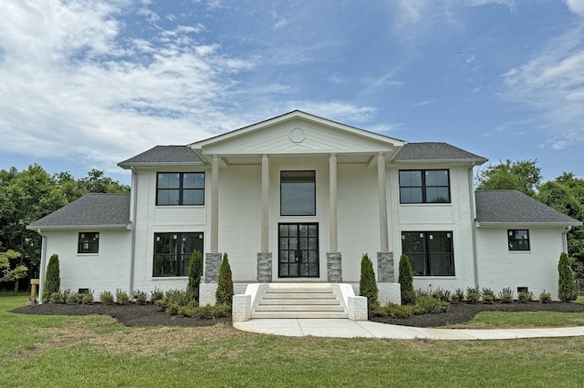 3880 Barfield Crescent Rd, Murfreesboro, TN 37128 - view of front of property with brick siding, a front lawn, and roof with shingles