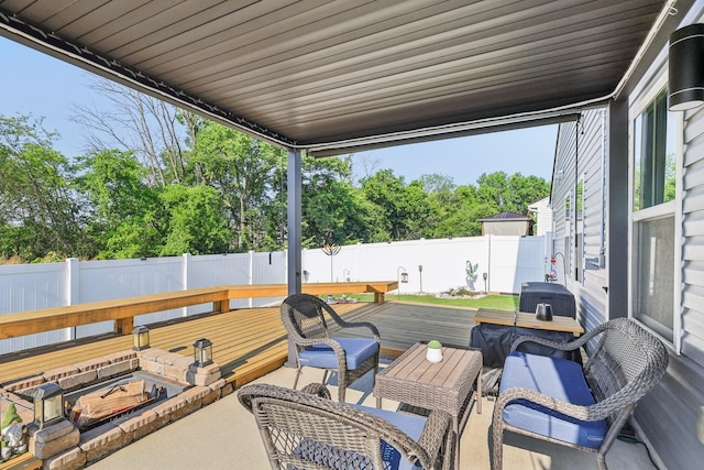 2617 Thornton Grove Blvd, Nashville, TN 37207 - fenced backyard featuring a wooden deck and view of wooded area