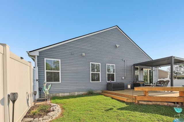 2617 Thornton Grove Blvd, Nashville, TN 37207 - back of house with a wooden deck