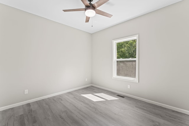4315 Surji Cir, Centerville, TN 37033 - spare room featuring wood finished floors and ceiling fan