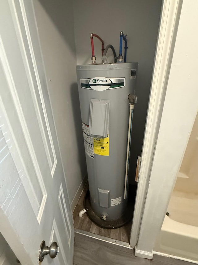 418 W 3rd St, Columbia, TN 38401 - utility room with water heater