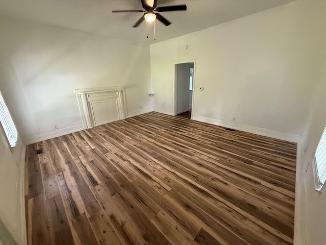 418 W 3rd St, Columbia, TN 38401 - empty room featuring ceiling fan and wood finished floors