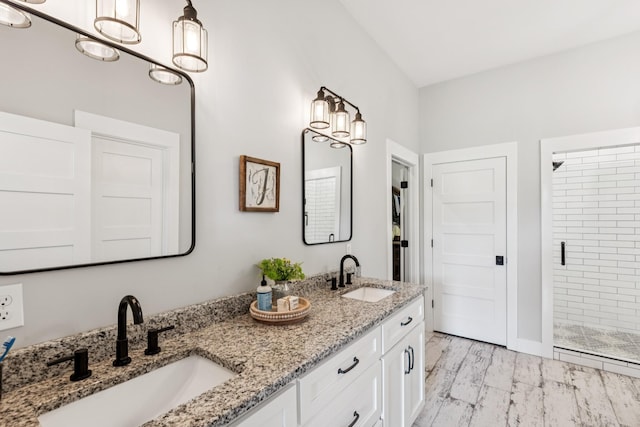 2427 Green Valley Rd, Lafayette, TN 37083 - full bath featuring a shower stall and double vanity