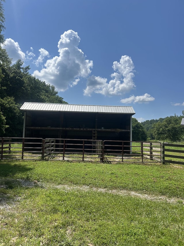 1775 Old Beech Creek Rd, Waynesboro, TN 38485 - view of outbuilding featuring an exterior structure and a view of rural / pastoral area