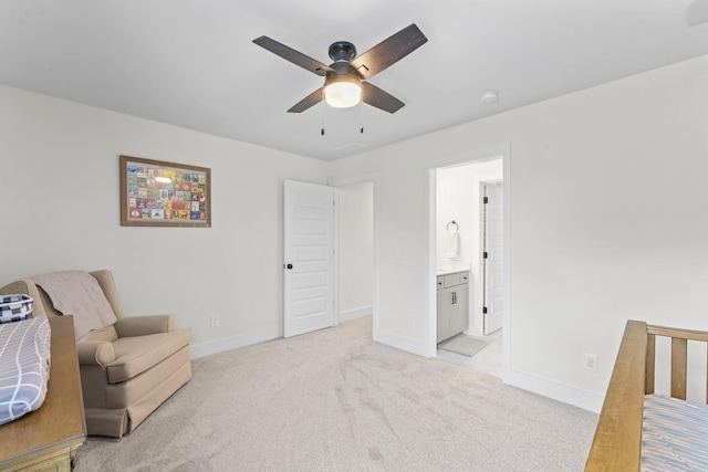 1150 Brixworth Dr, Spring Hill, TN 37174 - sitting room with a ceiling fan and light colored carpet