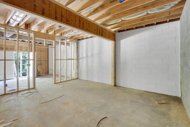 12151 Bull Run, Birchwood, TN 37308 - below grade area featuring concrete block wall