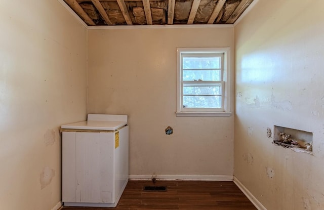 867 Lexington Hwy, Loretto, TN 38469 - washroom with wood finished floors and ornamental molding