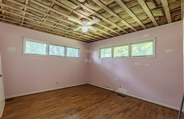 867 Lexington Hwy, Loretto, TN 38469 - unfurnished room featuring wood finished floors and ceiling fan