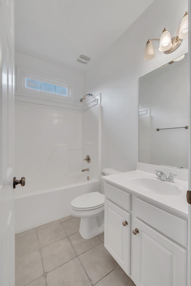 7157 Chessington Dr, Fairview, TN 37062 - full bath featuring vanity, tile patterned flooring, and  shower combination