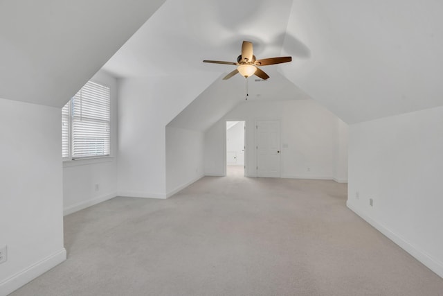 7157 Chessington Dr, Fairview, TN 37062 - bonus room featuring vaulted ceiling, ceiling fan, and carpet flooring