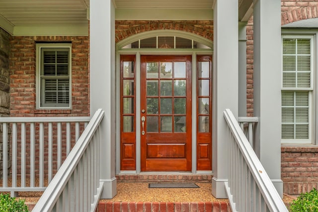 7157 Chessington Dr, Fairview, TN 37062 - doorway to property with covered porch