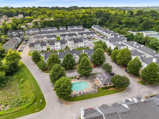 4316 Summercrest Blvd Unit 104, Antioch, TN 37013 - aerial view of residential area featuring a pool area
