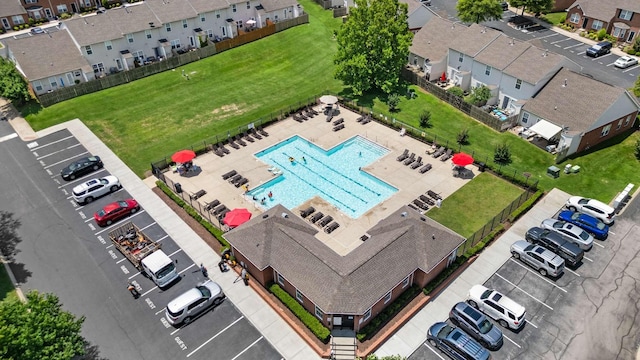 1101 Downs Blvd Unit 112, Franklin, TN 37064 - aerial view of a pool area