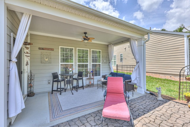 403 Independence St, Mount Juliet, TN 37122 - view of patio / terrace featuring a ceiling fan, outdoor dining space, and outdoor lounge area