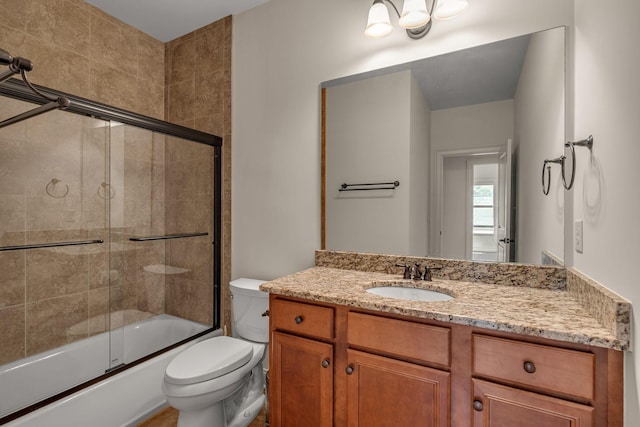 1353 Eliot Rd, Franklin, TN 37064 - bathroom with vanity and bath / shower combo with glass door