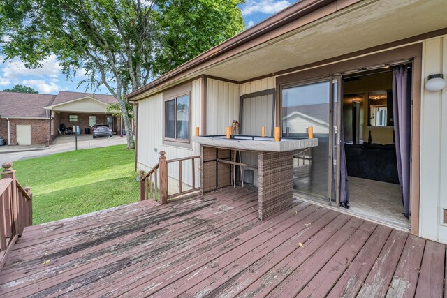 1053 Heritage Dr, Madison, TN 37115 - wooden deck featuring a yard