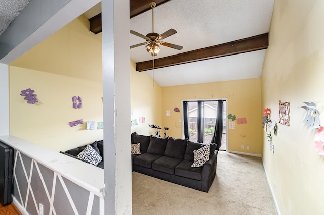 1053 Heritage Dr, Madison, TN 37115 - carpeted living area featuring a ceiling fan and baseboards