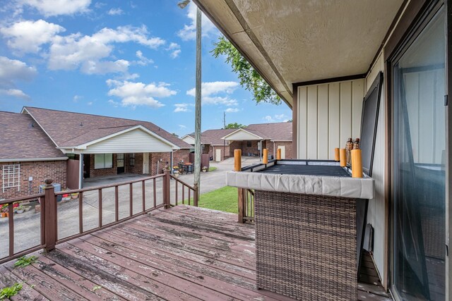 1053 Heritage Dr, Madison, TN 37115 - wooden porch featuring a residential view