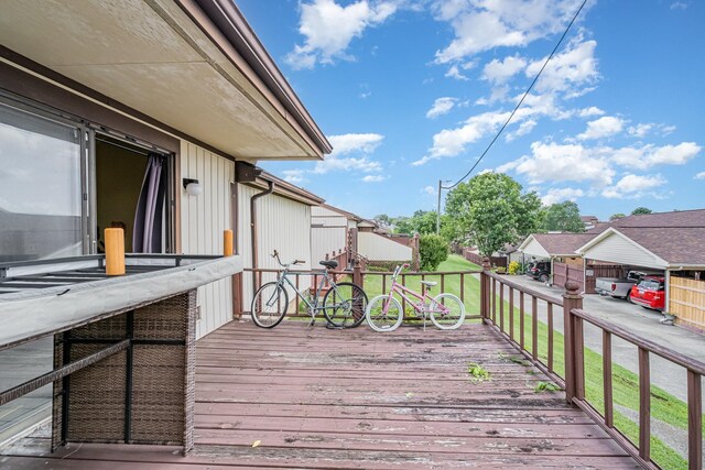 1053 Heritage Dr, Madison, TN 37115 - deck featuring a residential view