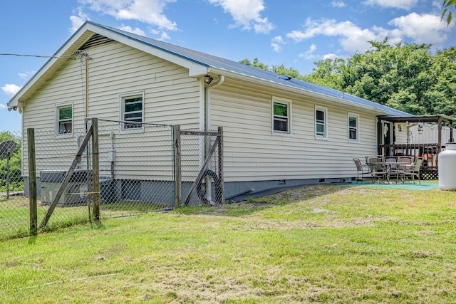 6857 Pulltight Hill Rd, College Grove, TN 37046 - rear view of house featuring crawl space