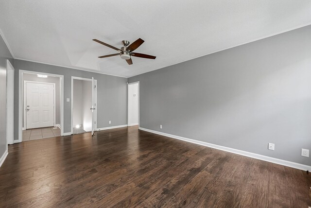 1731 Broadripple Dr, Clarksville, TN 37042 - unfurnished room featuring a ceiling fan and dark wood-type flooring