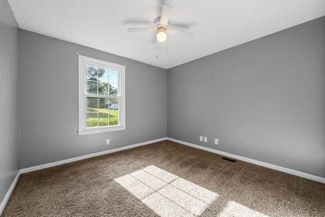 1731 Broadripple Dr, Clarksville, TN 37042 - carpeted spare room featuring a ceiling fan and baseboards