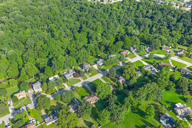 1731 Broadripple Dr, Clarksville, TN 37042 - aerial overview of property's location with a heavily wooded area