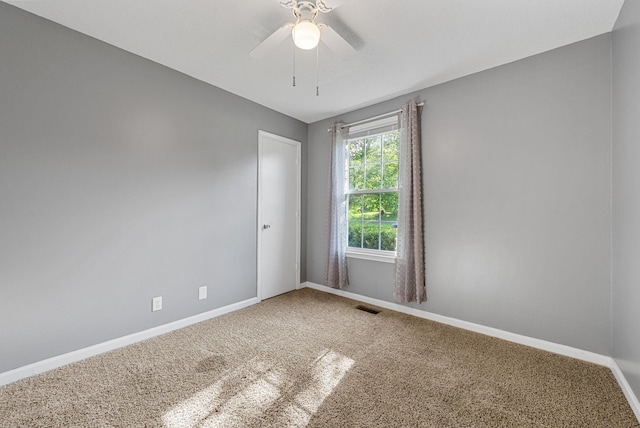 1731 Broadripple Dr, Clarksville, TN 37042 - carpeted empty room featuring baseboards and a ceiling fan