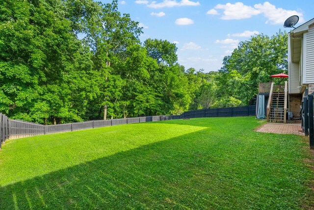1731 Broadripple Dr, Clarksville, TN 37042 - fenced backyard featuring stairway and a deck