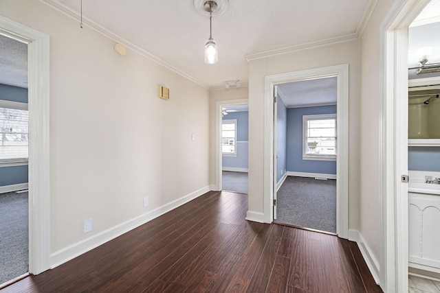 805 N Chancery St, Mcminnville, TN 37110 - unfurnished dining area featuring wood finished floors and ornamental molding