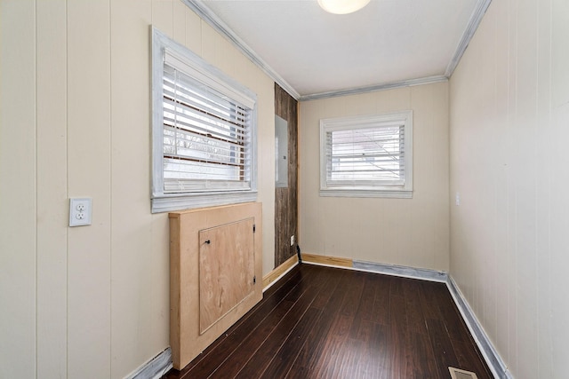 805 N Chancery St, Mcminnville, TN 37110 - spare room with dark wood-type flooring and ornamental molding
