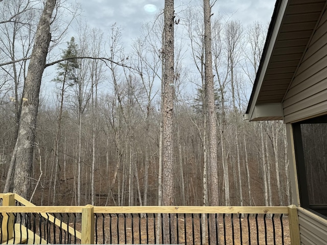 334 Cumberland Cove Rd Unit 5, Monterey, TN 38574 - deck with a wooded view