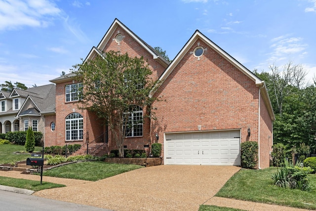 630 Black Horse Pkwy, Franklin, TN 37069 - traditional home with brick siding, driveway, and a front yard