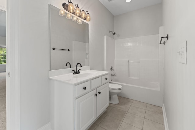 630 Black Horse Pkwy, Franklin, TN 37069 - bathroom featuring vanity, shower / tub combination, and tile patterned floors