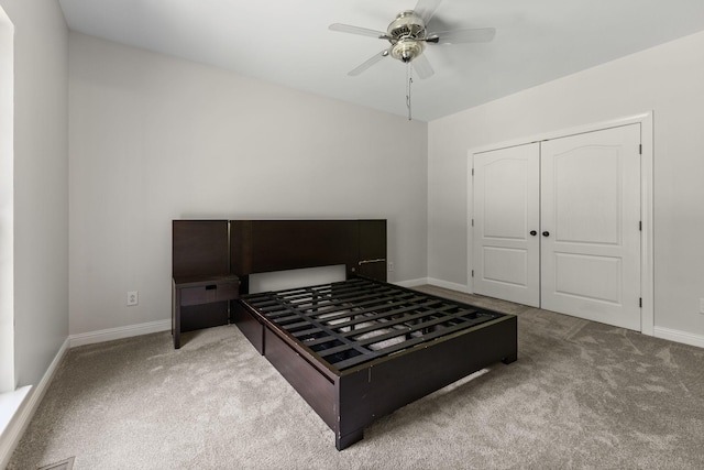 630 Black Horse Pkwy, Franklin, TN 37069 - carpeted bedroom with a closet and a ceiling fan