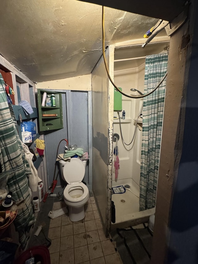 57 Stonewall Pike, Beechgrove, TN 37018 - bathroom with a shower stall and tile patterned flooring